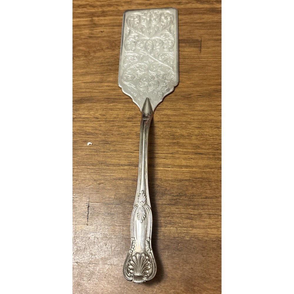 Vintage Sheffield & Co Silver Plated Italy Ornate Cake Pie/Lasagna Server 11.75"